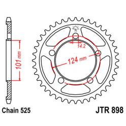 Звездочка задняя JT Sprockets (шаг 525 ) JT JTR898 